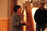 Becky Alegria leading tour groups at Menominee Cultural Museum 1